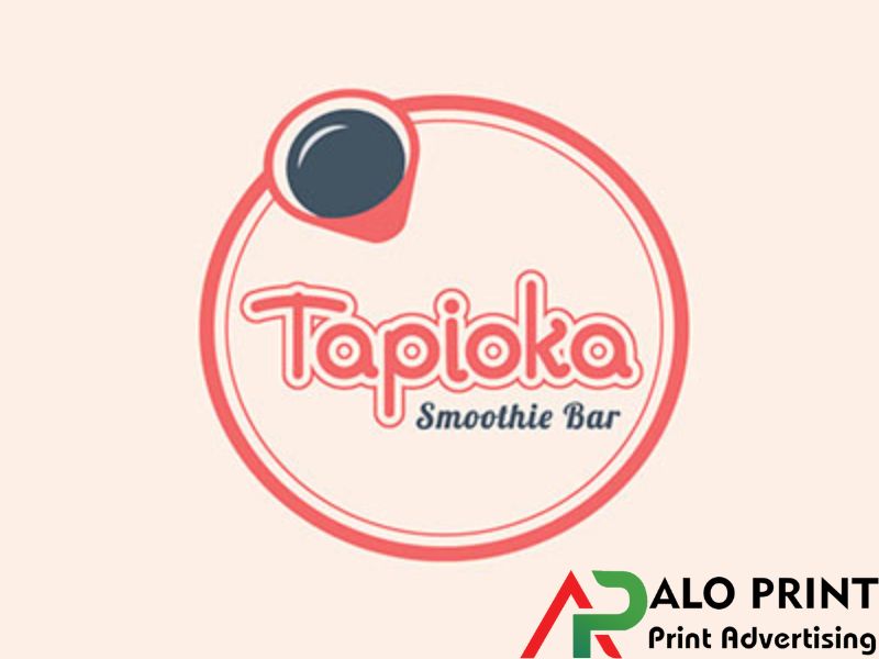 Logo in ly trà sữa Tapioka