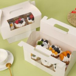 Hộp giấy kraft đựng bánh giá rẻ