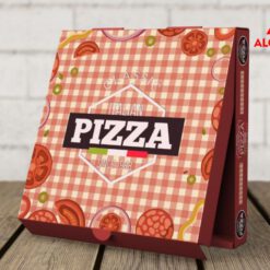 In hộp carton pizza