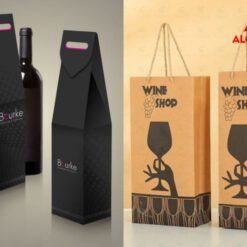 In túi giấy đựng rượu đẹp