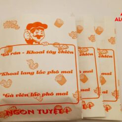 Túi giấy đựng gà rán in