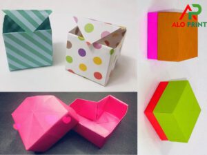 cách gập hộp giấy