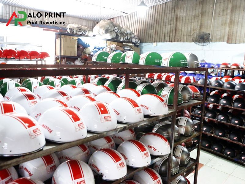Xưởng Sản Xuất Mũ Bảo Hiểm In Logo Doanh Nghiệp Giá Rẻ