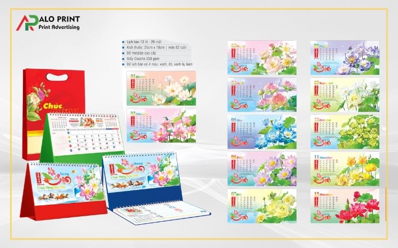 Đặt In Lịch Tết 2026 Bính Ngọ Tại Alo Print