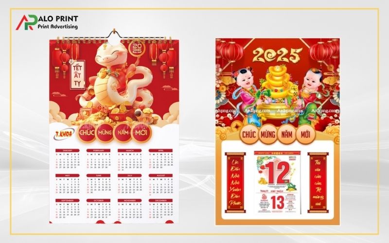 Lịch Treo Tường In Logo Đẹp Chất Lượng