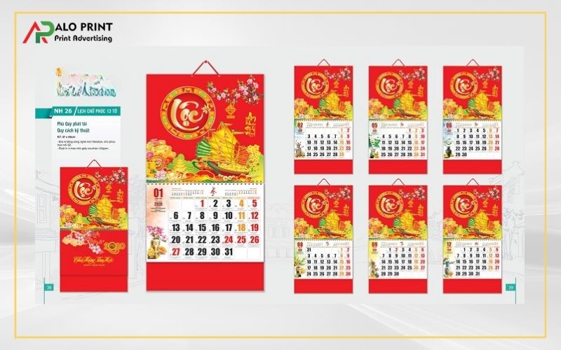 Lịch Tết 2026 Bính Ngọ Sang Đẹp