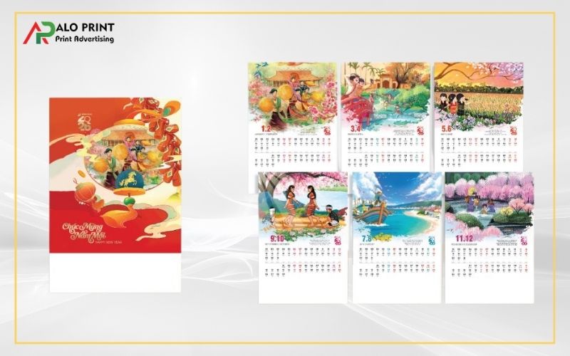 Thiết Kế Lịch Tết 2026 Giá Rẻ Theo Yêu Cầu
