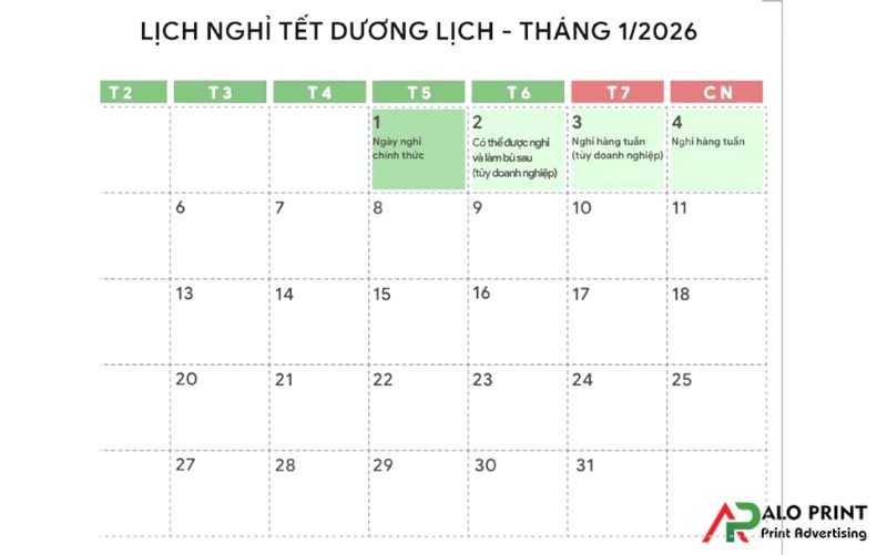 Tháng 1 – Tháng của khởi đầu và Tết Dương lịch Tháng 1 – Tháng của khởi đầu và Tết Dương lịch