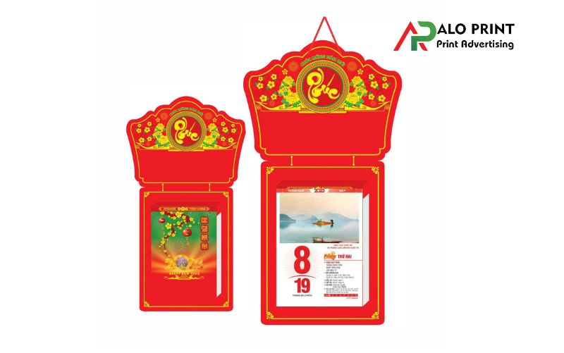 Bước 3: Treo lịch lên móc đã cố định Bước 3: Treo lịch lên móc đã cố định
