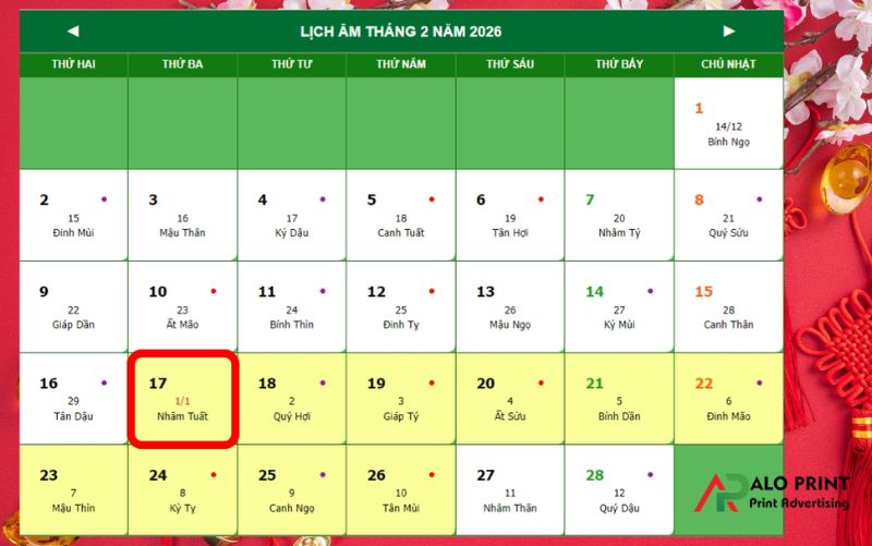 Còn Bao Nhiêu Ngày Nữa Là Đến Tết Âm Lịch 2026 Còn Bao Nhiêu Ngày Nữa Là Đến Tết Âm Lịch 2026