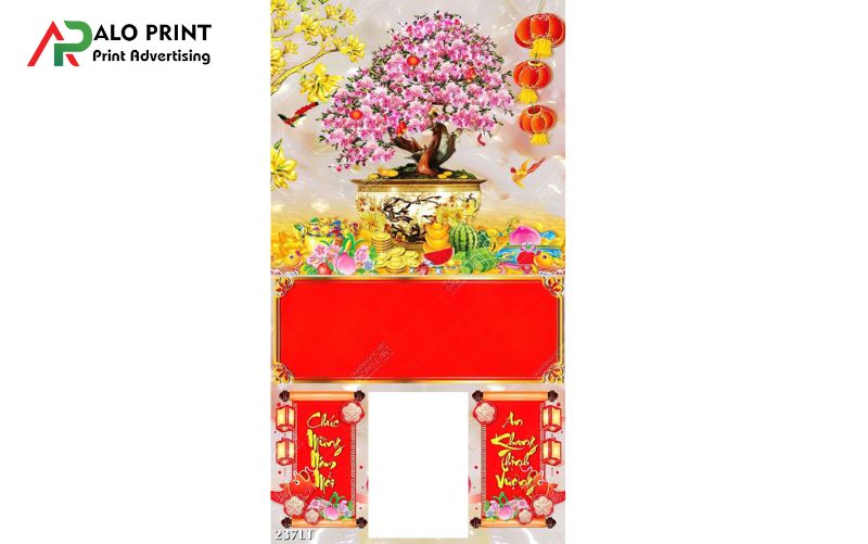 Lịch treo cây mai, cây đào