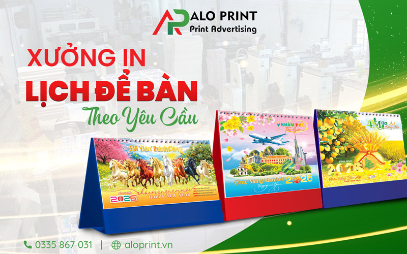 Xưởng in lịch để bàn Aloprint