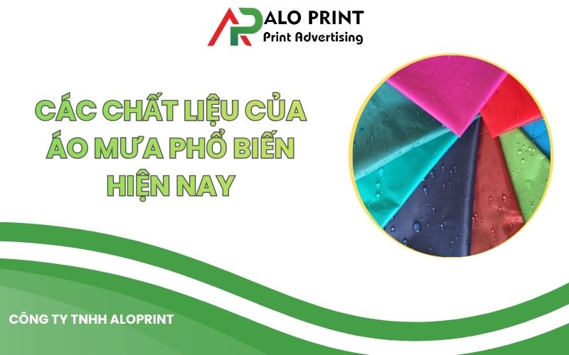 Các Chất Liệu Của Áo Mưa Phổ Biến Hiện Nay