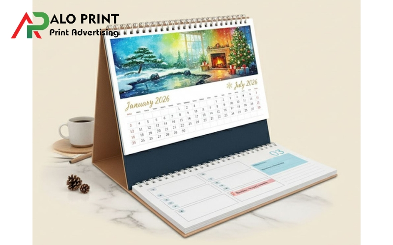Những lưu ý quan trọng trước khi in lịch để bàn để tối ưu chi phí và chất lượng